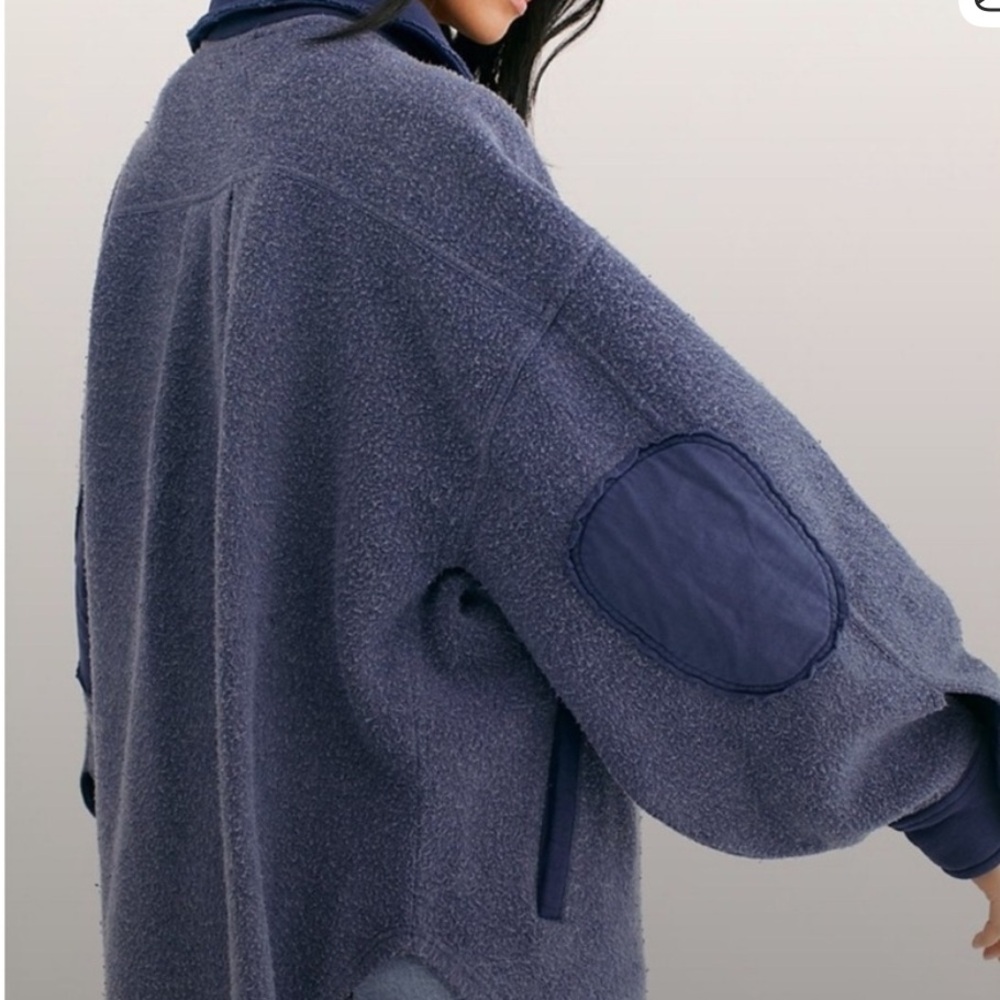 Free People Ruby Shacket Oversized Reverse Fleece… - image 2
